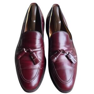 Allen Edmonds Men's Grayson Tassel Loafer's Burgundy Dress Shoe's, Size 11 E